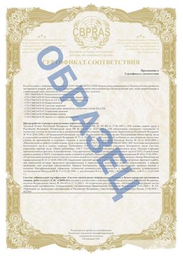 Образец Приложение к СТО 01.064.00220722.2-2020 Горнозаводск Сертификат СТО 01.064.00220722.2-2020 